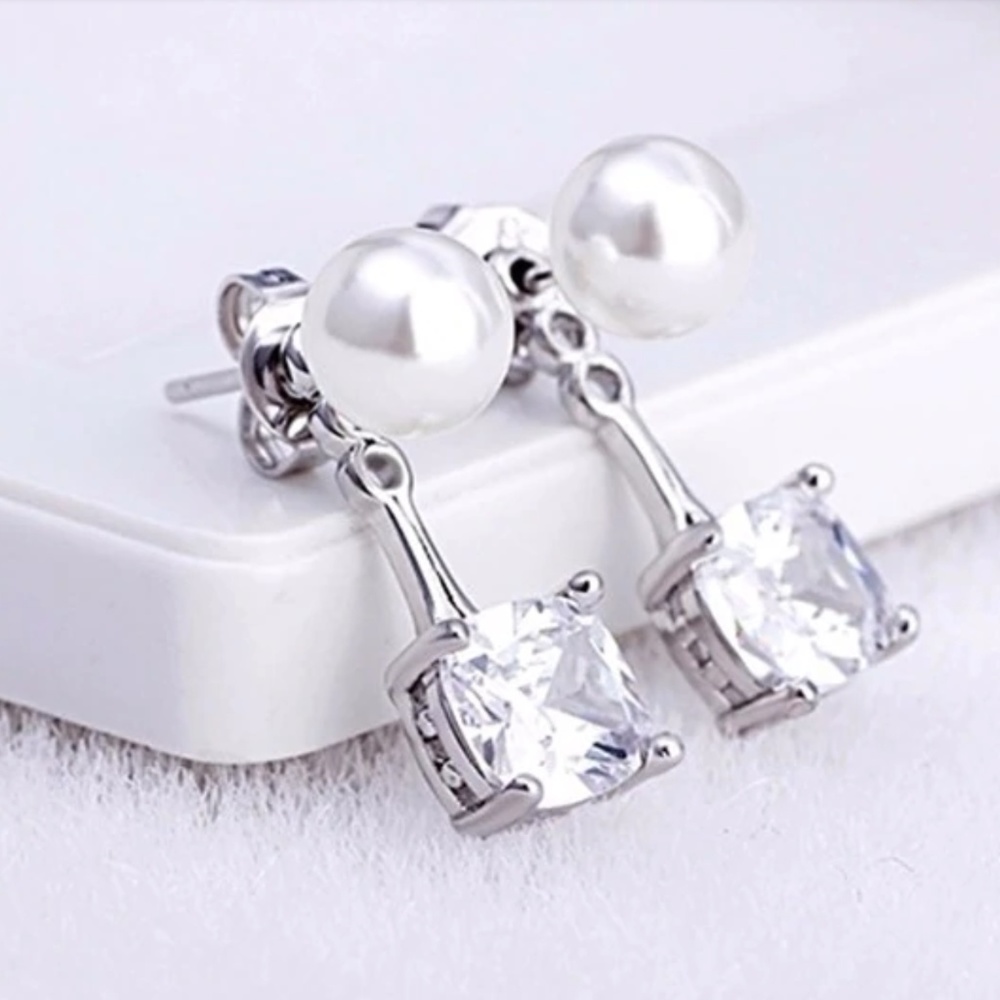 sparkling crystal earrings